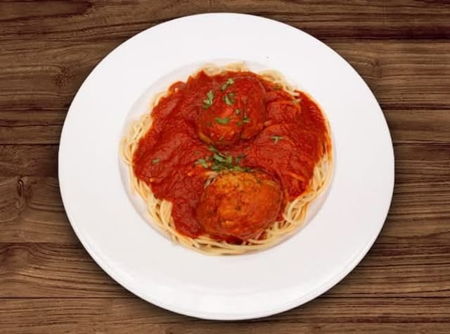 Spaghetti w/Meatballs Pasta.